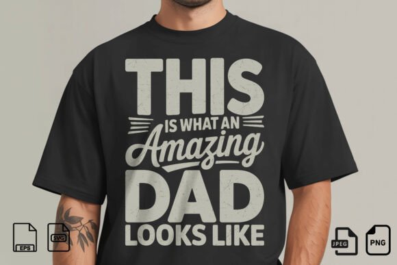 Amazing Dad Quote SVG Design
