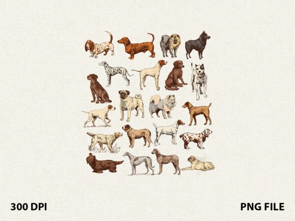 Dog Breeds Collection Dog Mom T-Shirt