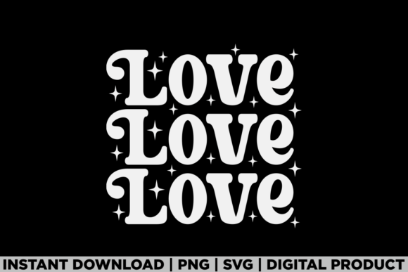 Love Love Love Cute Trendy Valentine Tee