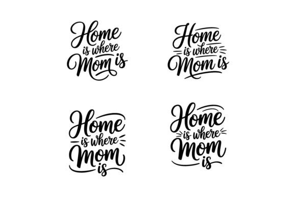Mom Typography T-Shirt Design Set – Mode