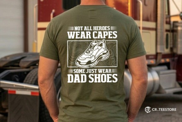 Not All Heroes Wear Capes Dad Life Svg Graphics