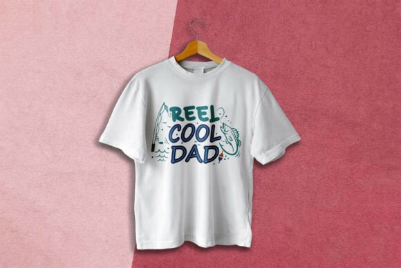 Reel Cool Dad Fishing T-Shirt Design