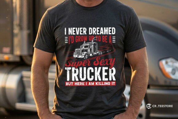 Super Sexy Trucker SVG for Graphics & T-Shirt Designs